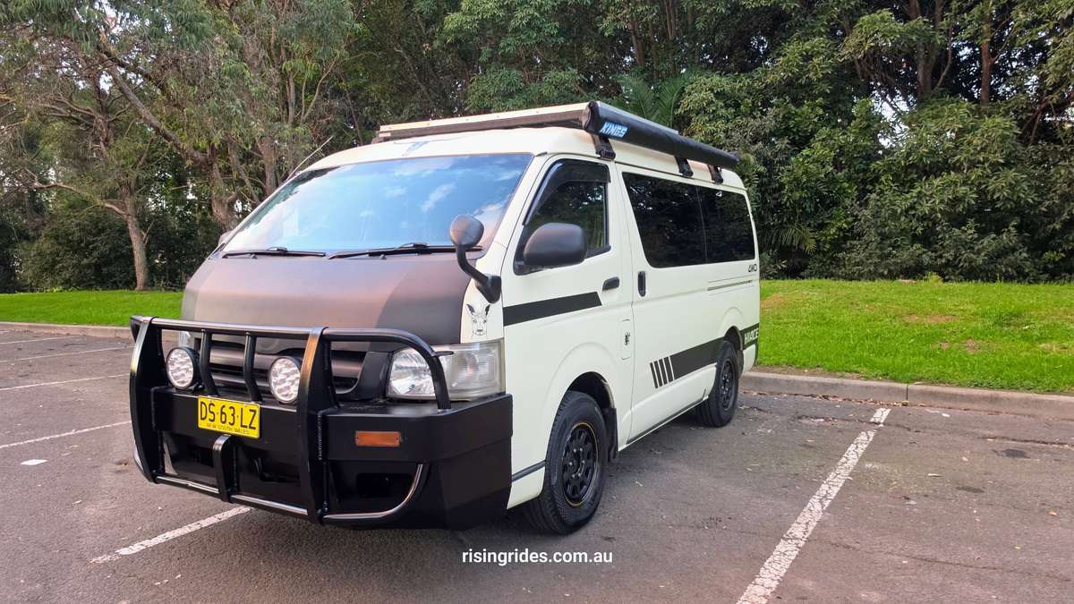 2007 Toyota HiAce TRH219W Wide Body Mid Roof 4WD Camper "Sand Van" — 2.7L Petrol